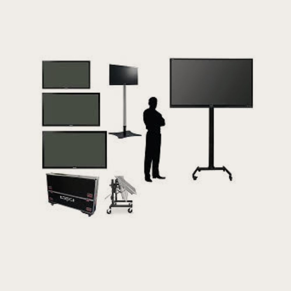 LED monitor rentals with floor stands for corporate events Ocean County NJ